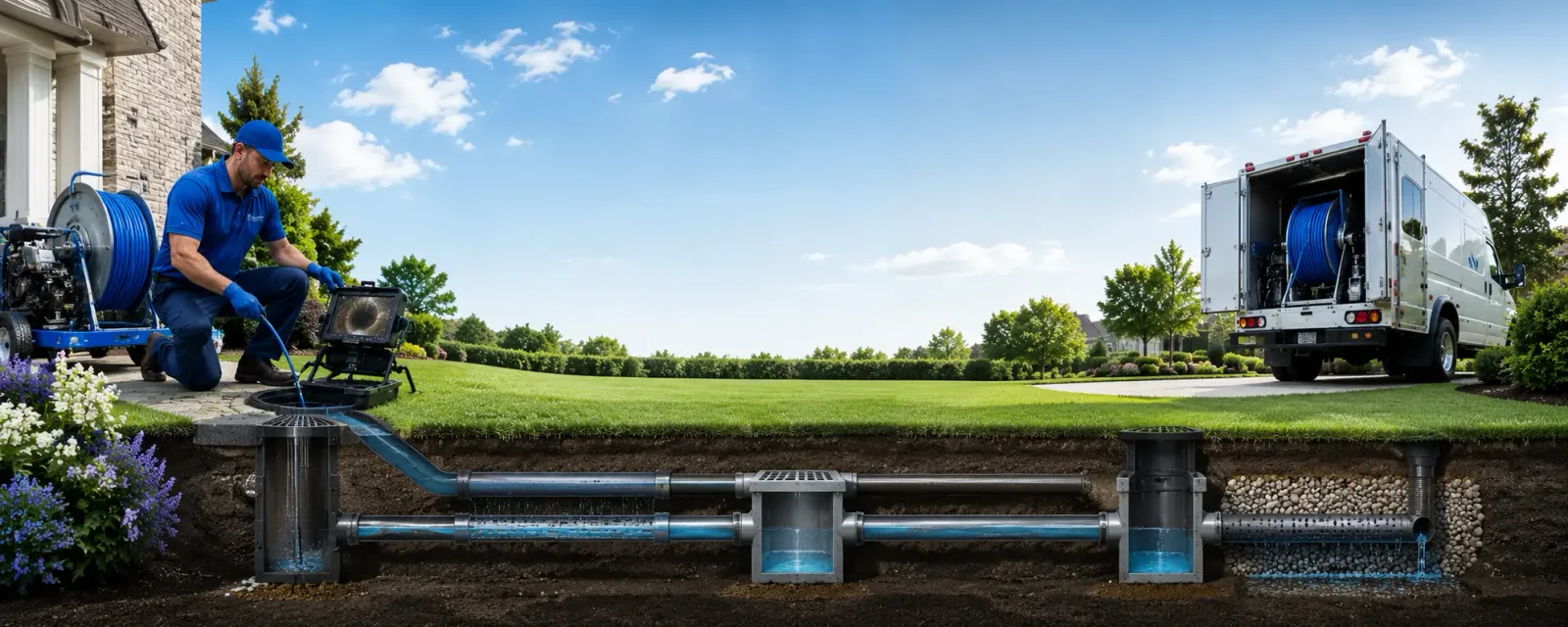 Outdoor drain cleaning information for Campo Seco, CA